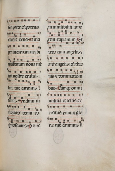 Missale: Fol. 177: Music for various ordinary prayers