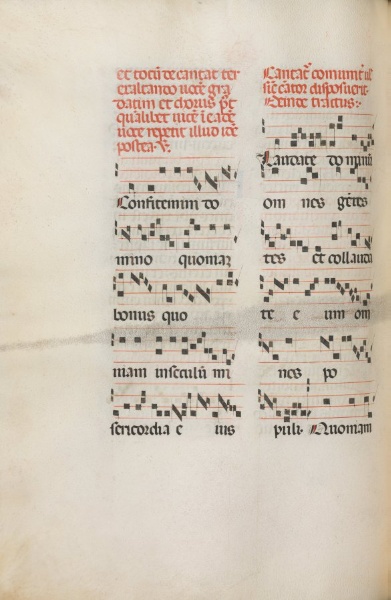 Missale: Fol. 171v: Music for "Alleluia" etc. at beginning of Easter