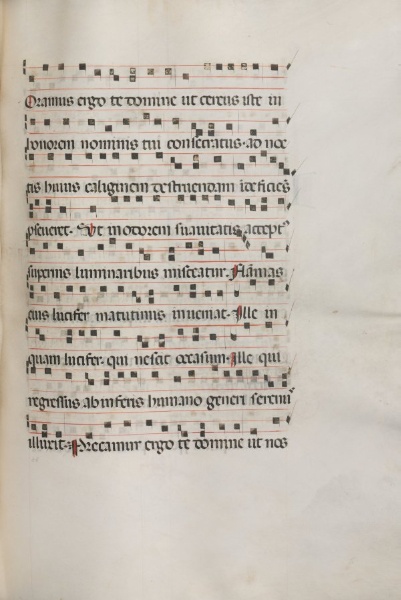 Missale: Fol. 157: Music for "Exultet"