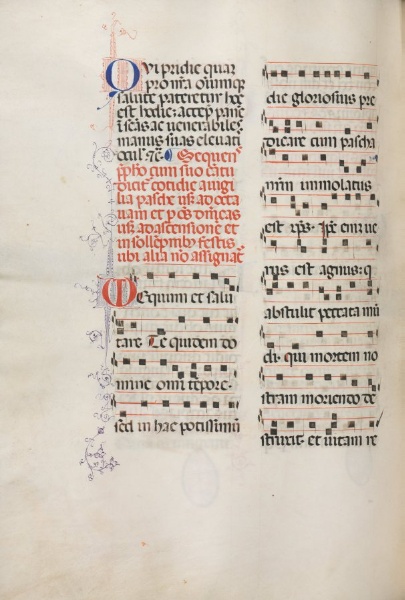 Missale: Fol. 178v: Music for various ordinary prayers