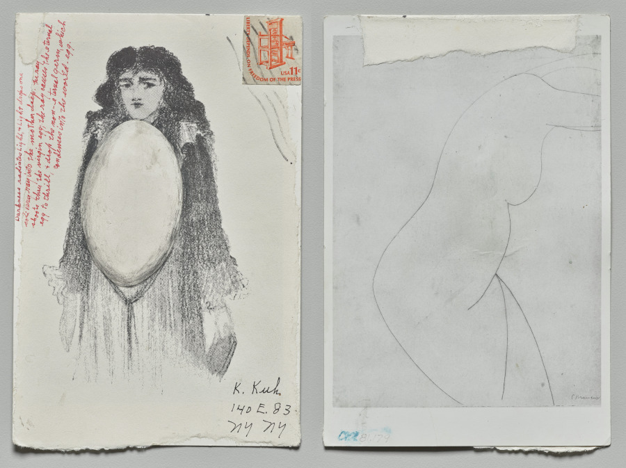 Egg and Brancusi, Lenore Tawney, late 1970s