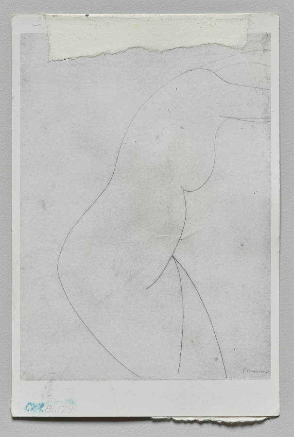 Egg and Brancusi (verso), Lenore Tawney, late 1970s