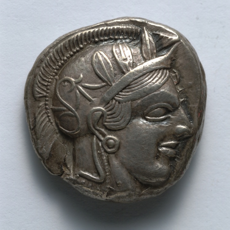Tetradrachm: Head of Athena (obverse)