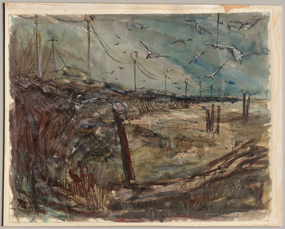 Lake Erie Waterfront, Emma Yarlekovic, 1950