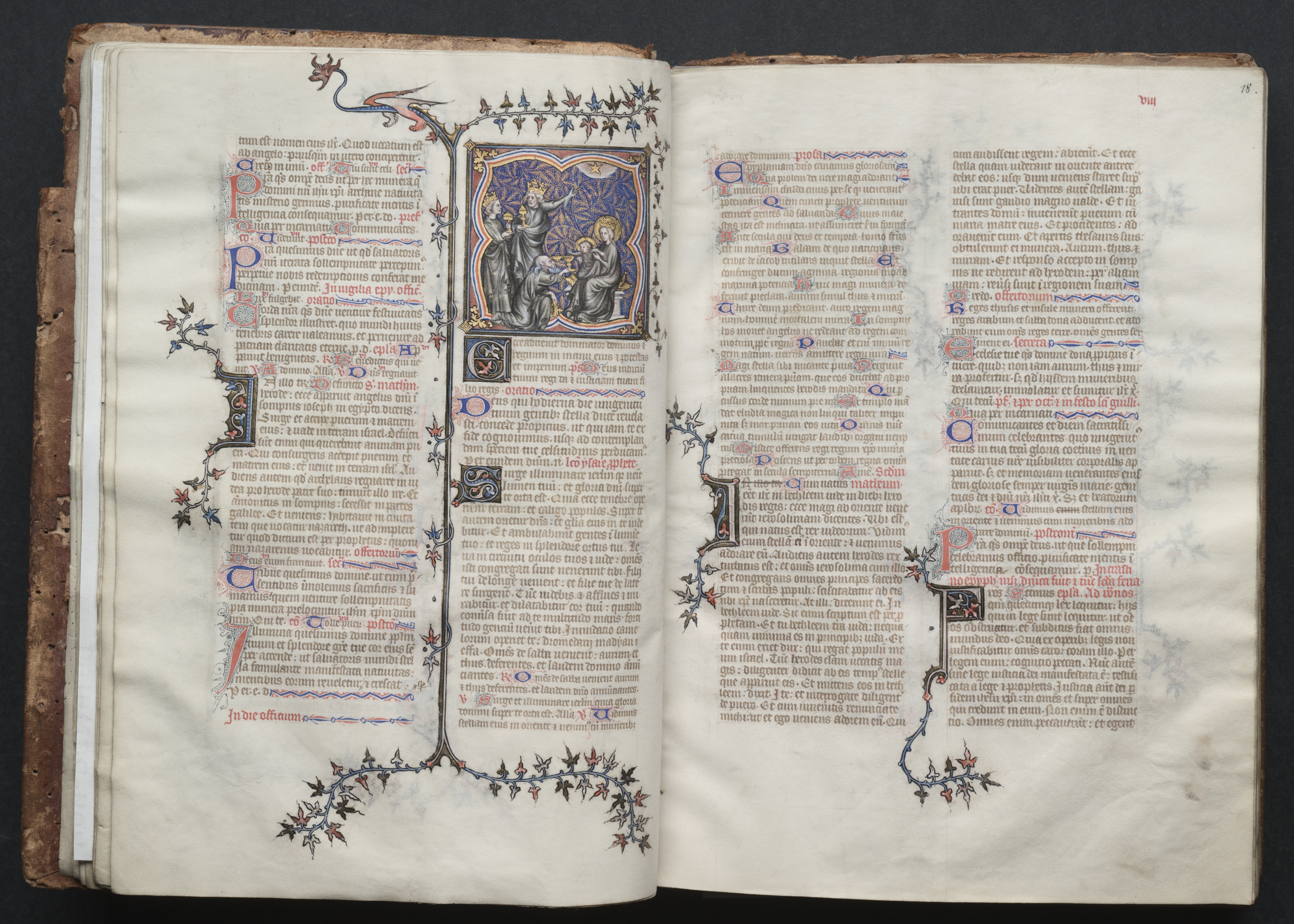 The Gotha Missal:  Fol. 18r, Text