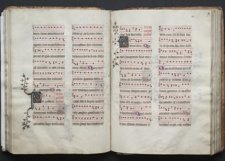 The Gotha Missal:  Fol. 58v, Text