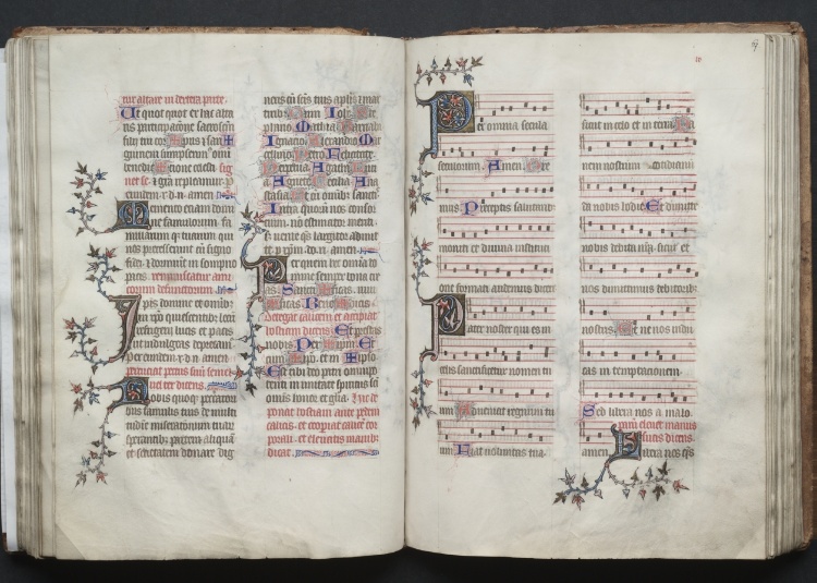 The Gotha Missal:  Fol. 66v, Text