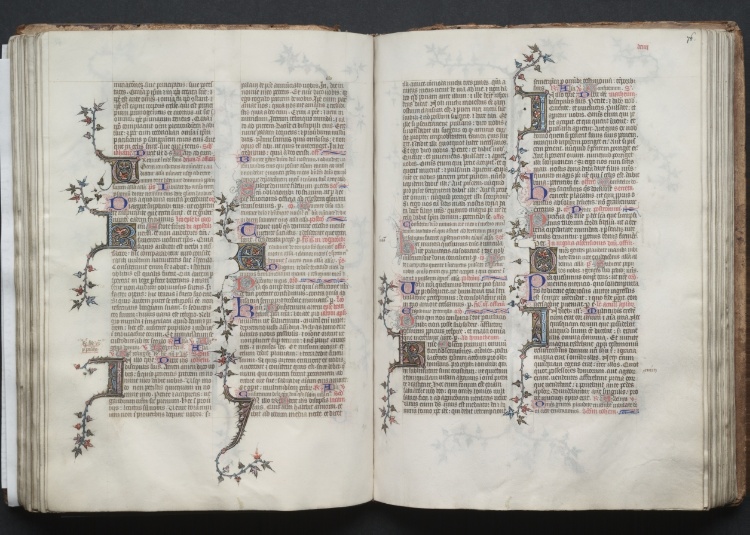 The Gotha Missal:  Fol. 76r, Text