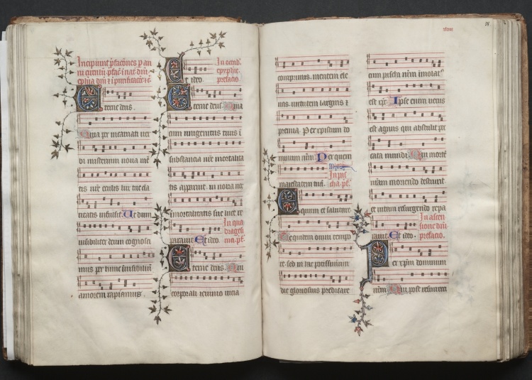 The Gotha Missal:  Fol. 57v, Text