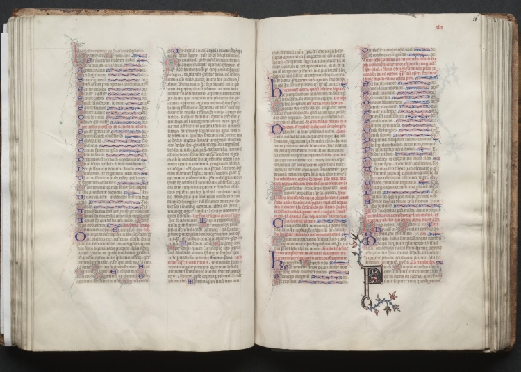 The Gotha Missal:  Fol. 55v, Text