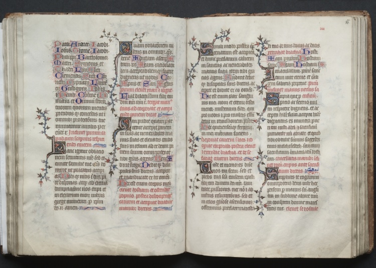 The Gotha Missal:  Fol. 65v, Text