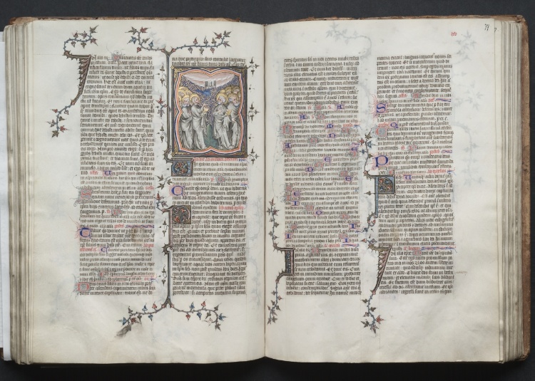 The Gotha Missal:  Fol. 76v, The Ascension
