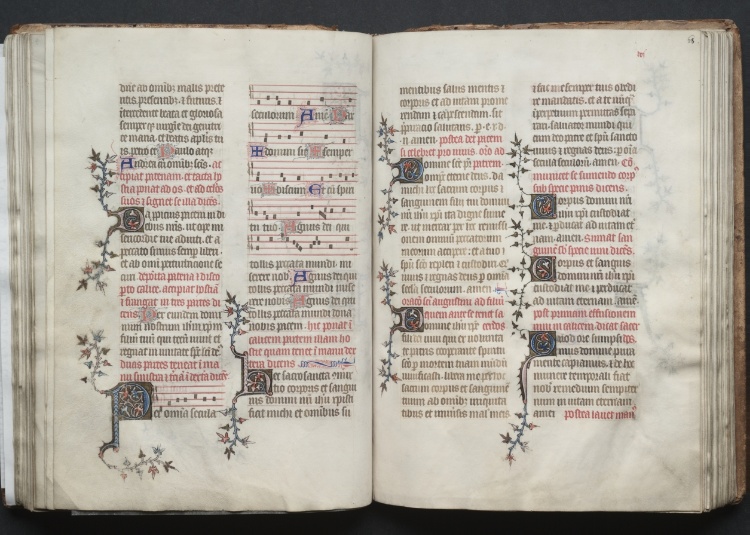 The Gotha Missal:  Fol. 67v, Text