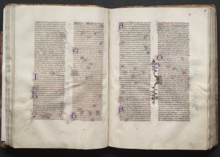 The Gotha Missal:  Fol. 50v, Text