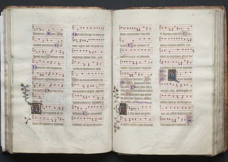 The Gotha Missal:  Fol. 61v, Text