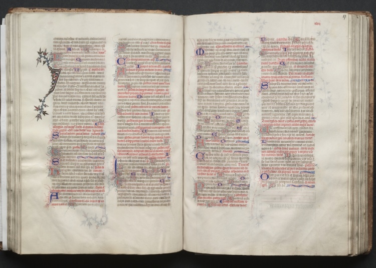 The Gotha Missal:  Fol. 57r, Text