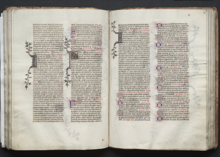 The Gotha Missal:  Fol. 72v, Text