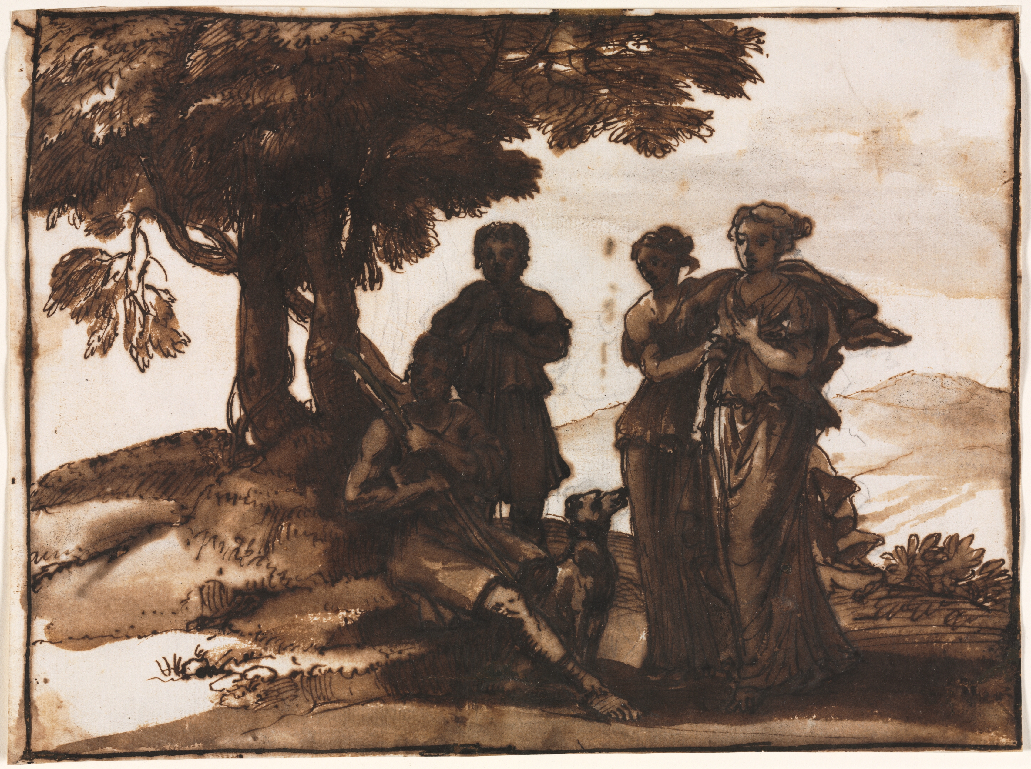 Pastoral Scene with Classical Figures