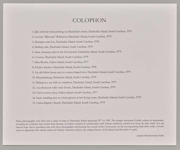 Colophon America | Cleveland Museum of Art