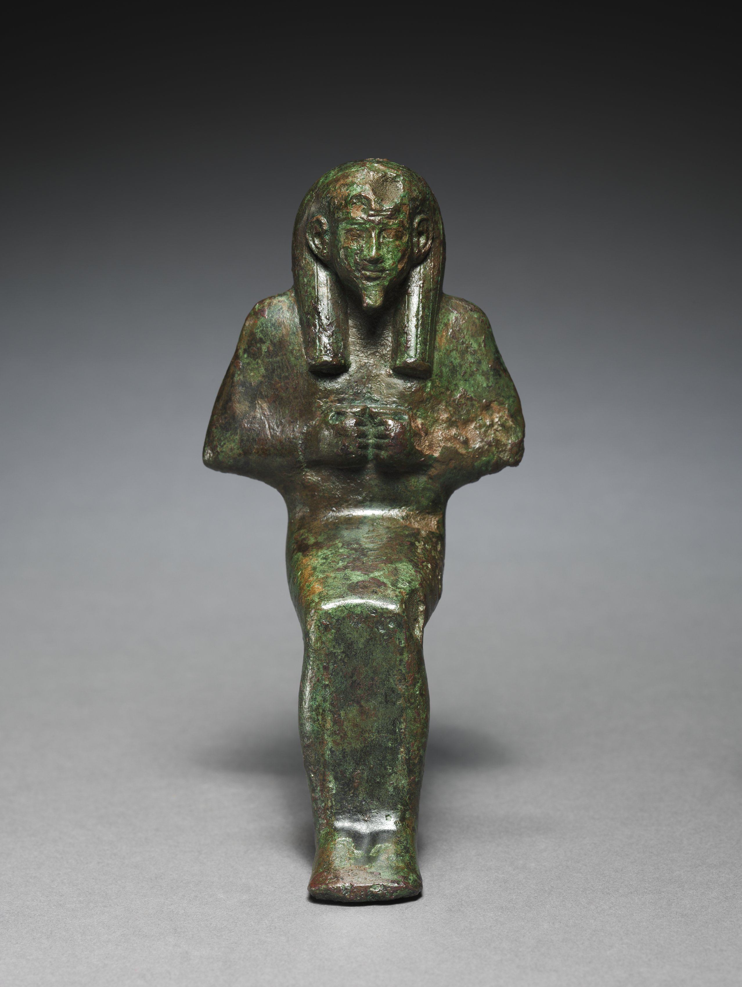Statuette of Seated God, probably Osiris-lah