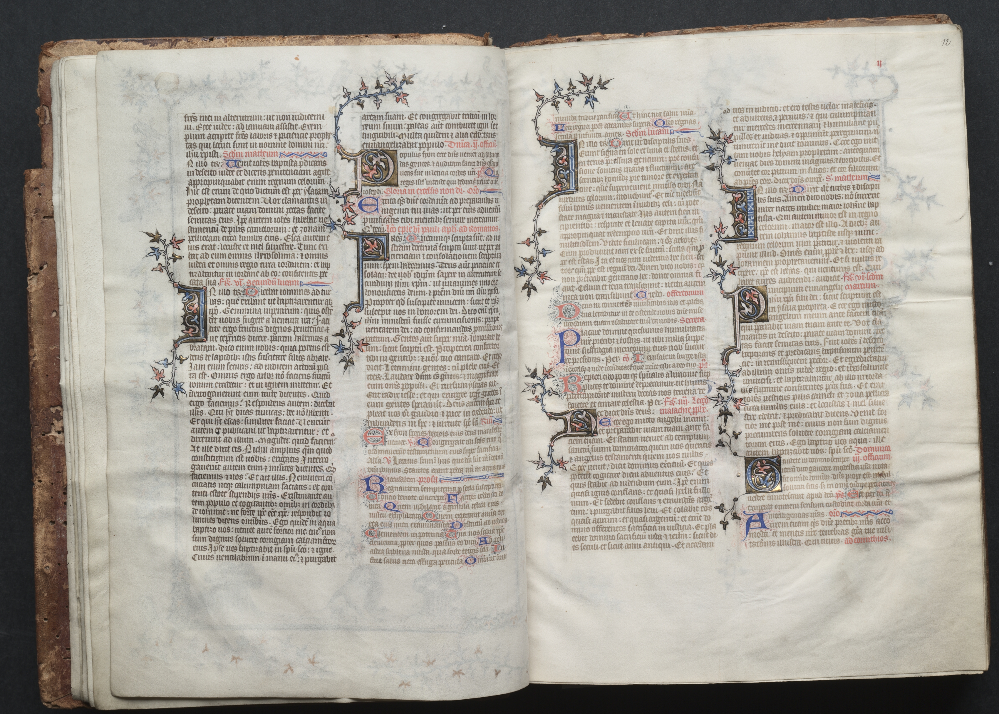 The Gotha Missal:  Fol. 12r, Text 