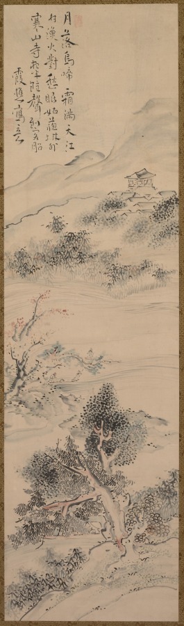Illustration of Zhang Qi's Poem on the Cold Mountain Temple
