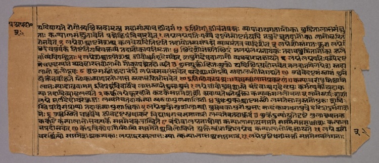 Page from the Prasnapradipa, a Hindu Astrology Text