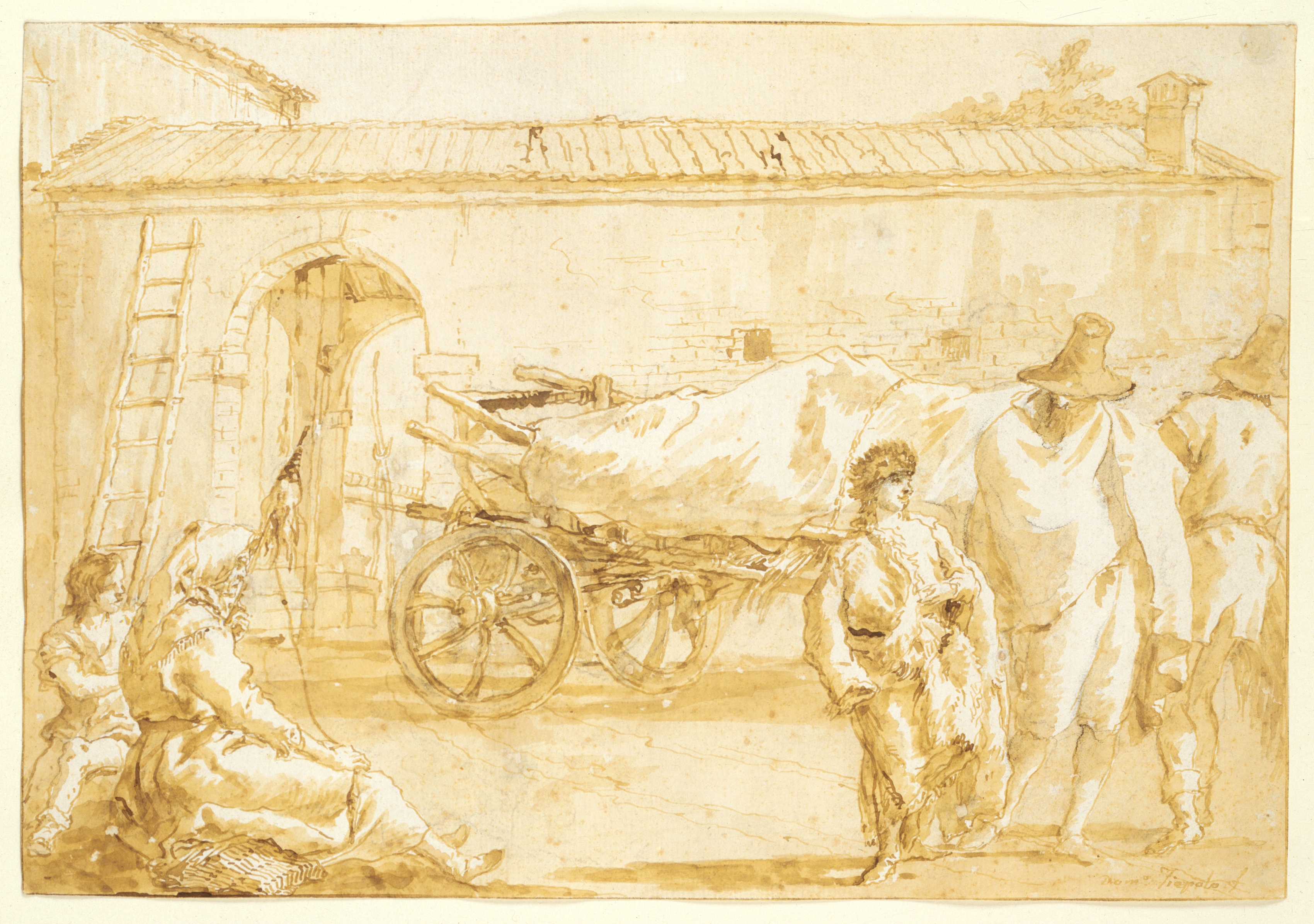 Peasants with a Farm-cart