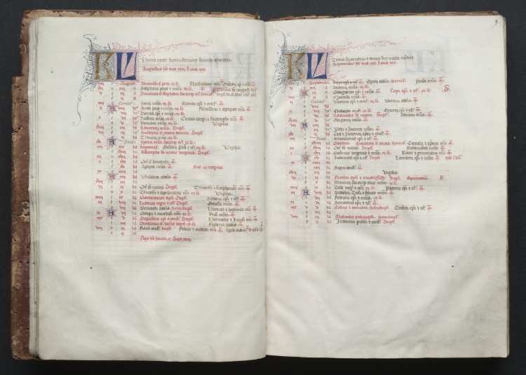 The Gotha Missal:  Fol. 9r, Text 