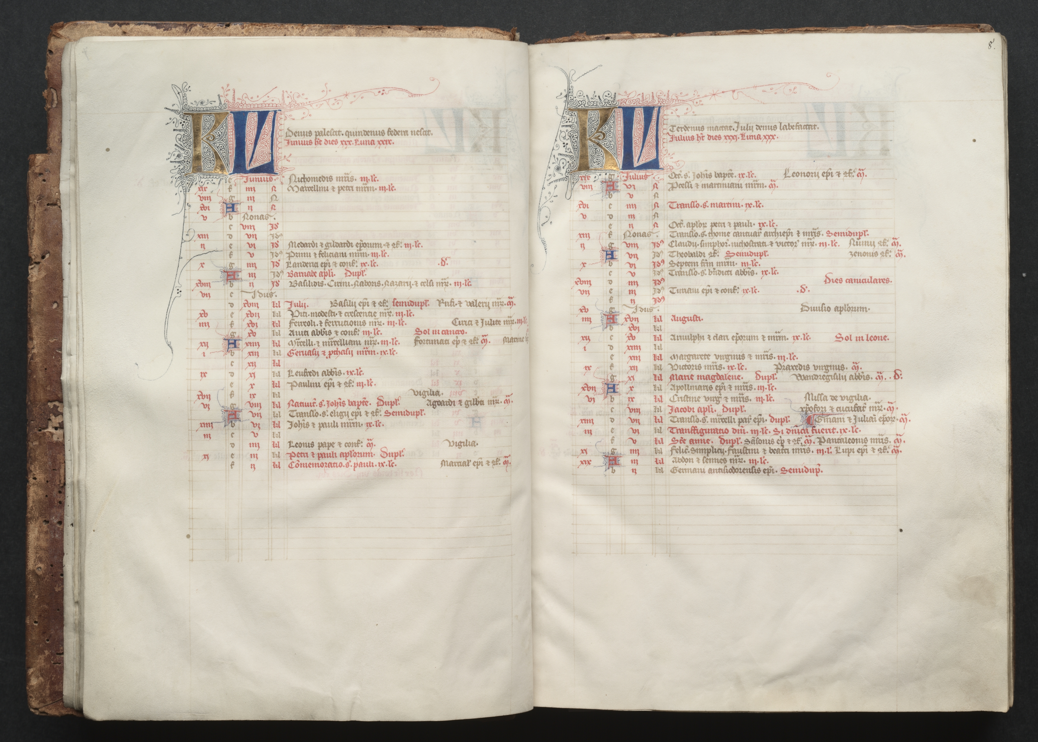 The Gotha Missal:  Fol. 8r, Text
