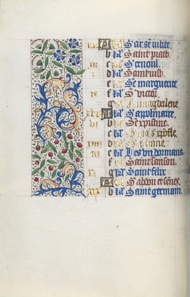 Book of Hours (Use of Rouen): fol. 7v