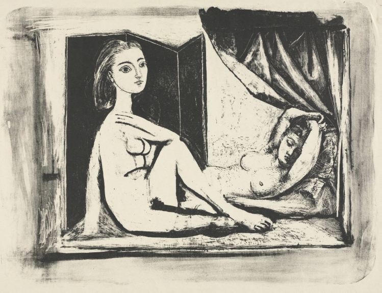 Two Nude Women (A series of progressive proofs)