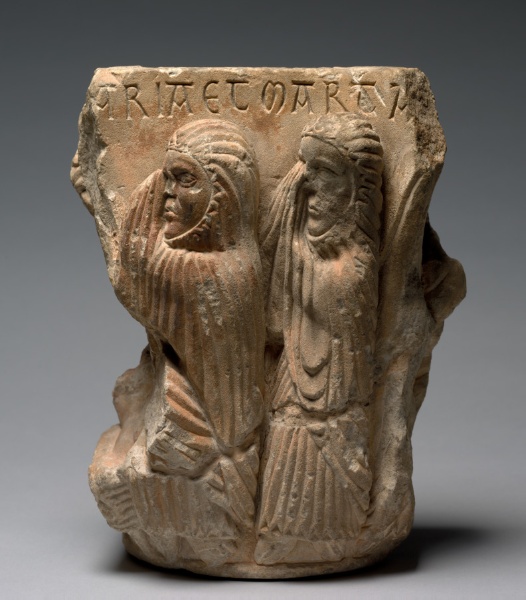 Fragment of a Double Capital: Mary and Martha at the Raising of Lazarus