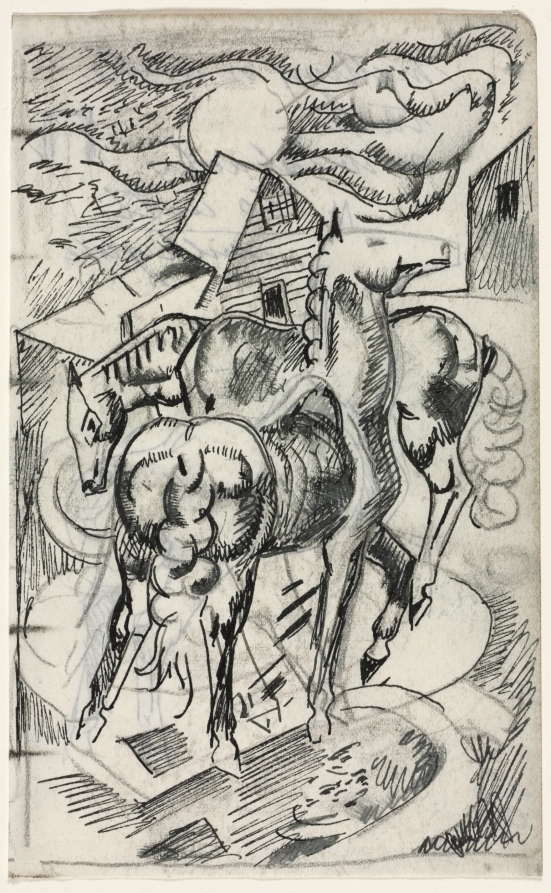 Horses in the Wind, William Sommer, c. 1890–1949