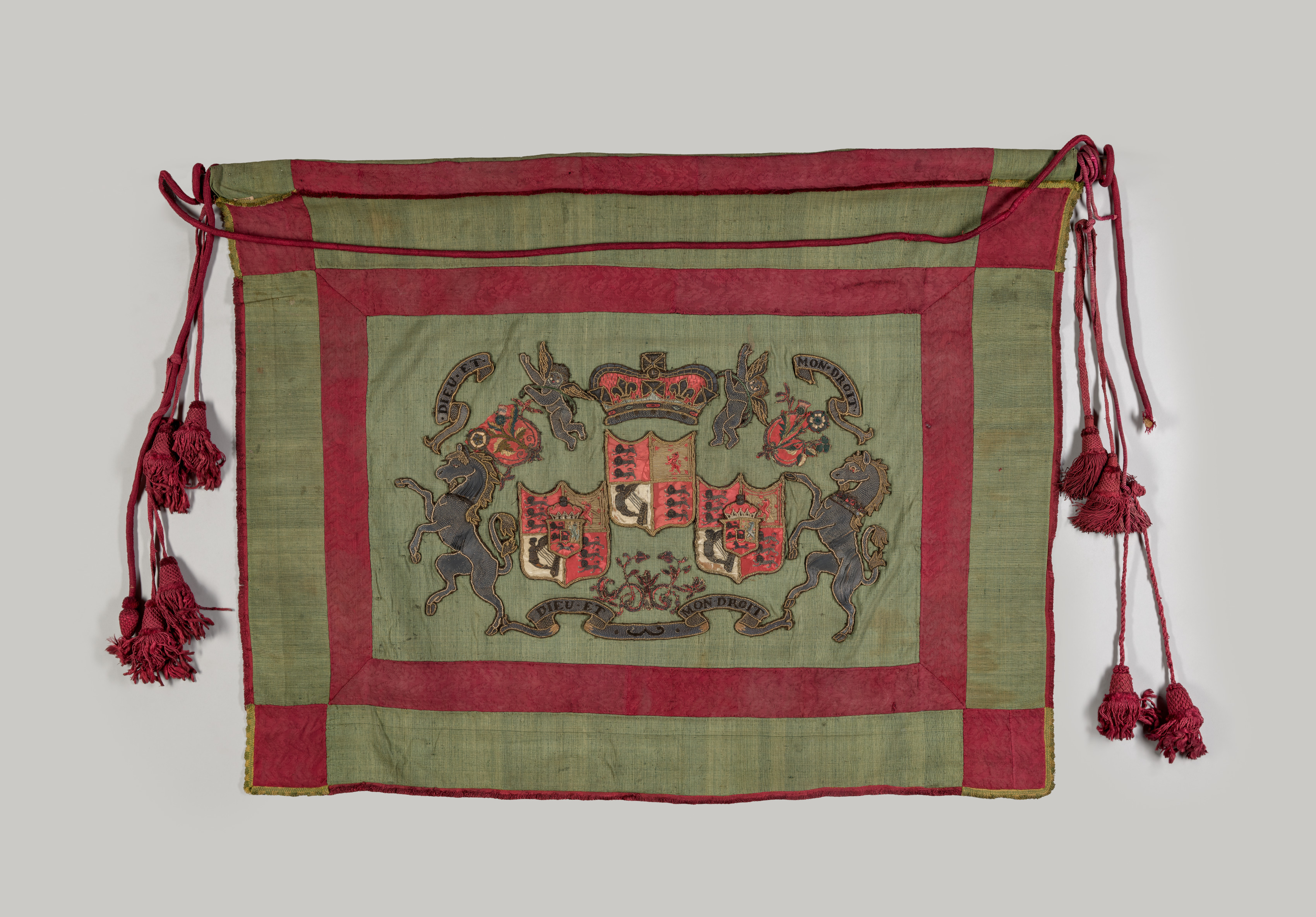 Banner with Royal Coat of Arms of Great Britain 