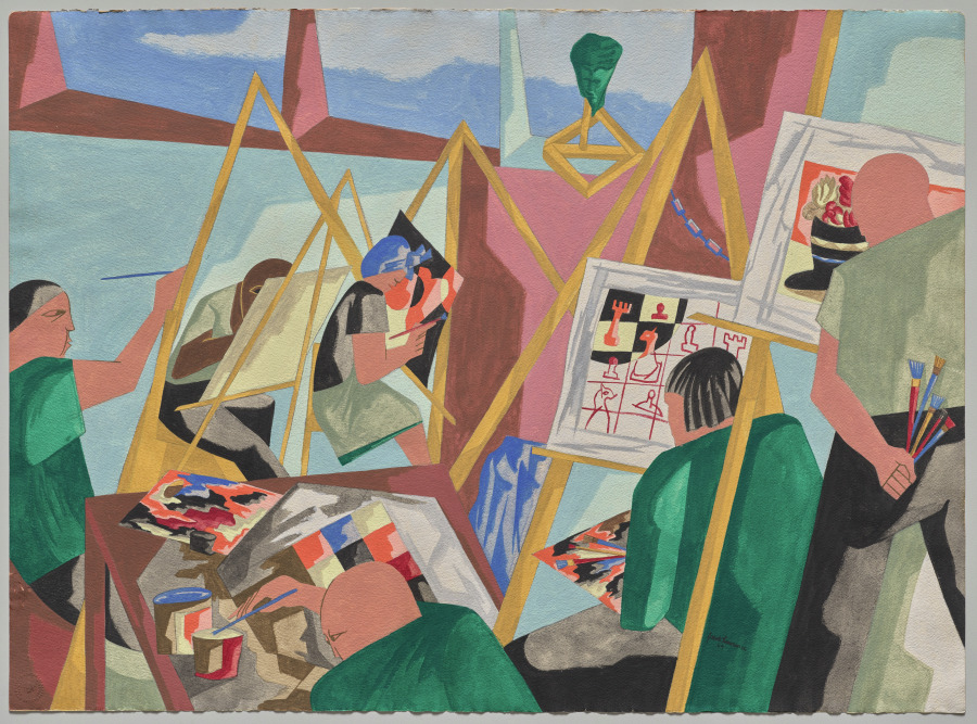 Creative Therapy, Jacob Lawrence, 1949