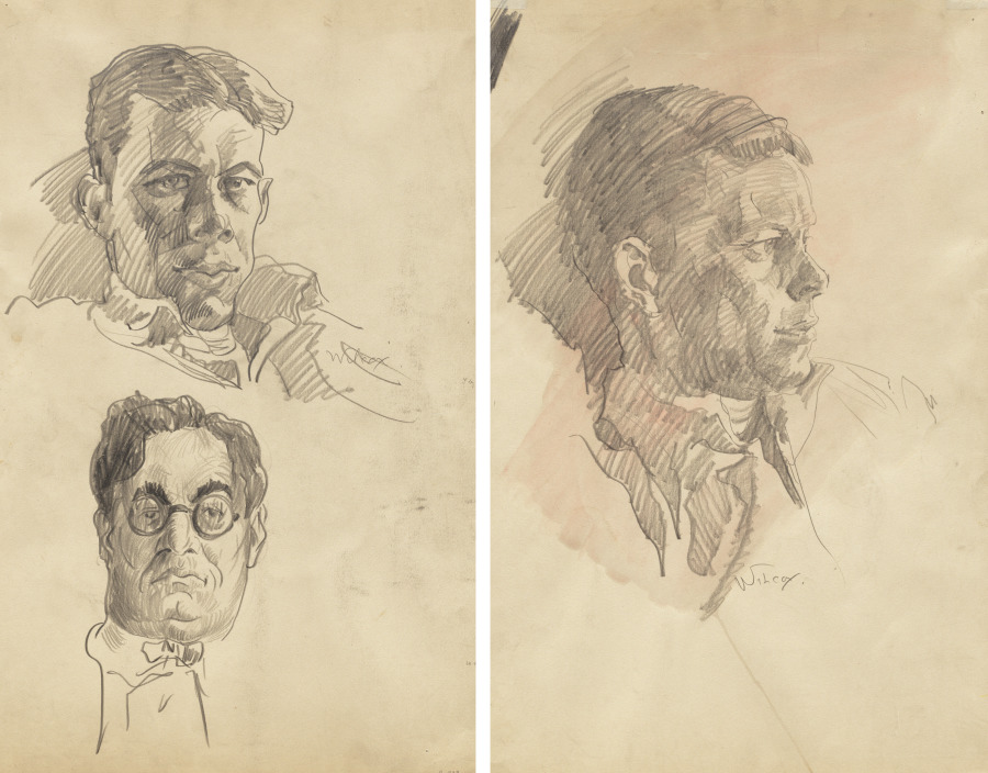 Paul Bough Travis and Frank Nelson Wilcox (recto); Paul Bough Travis (verso), Paul B. Travis, c. 1924