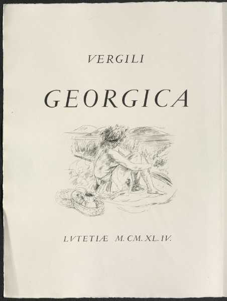 The Georgics of Virgil:  Volume I