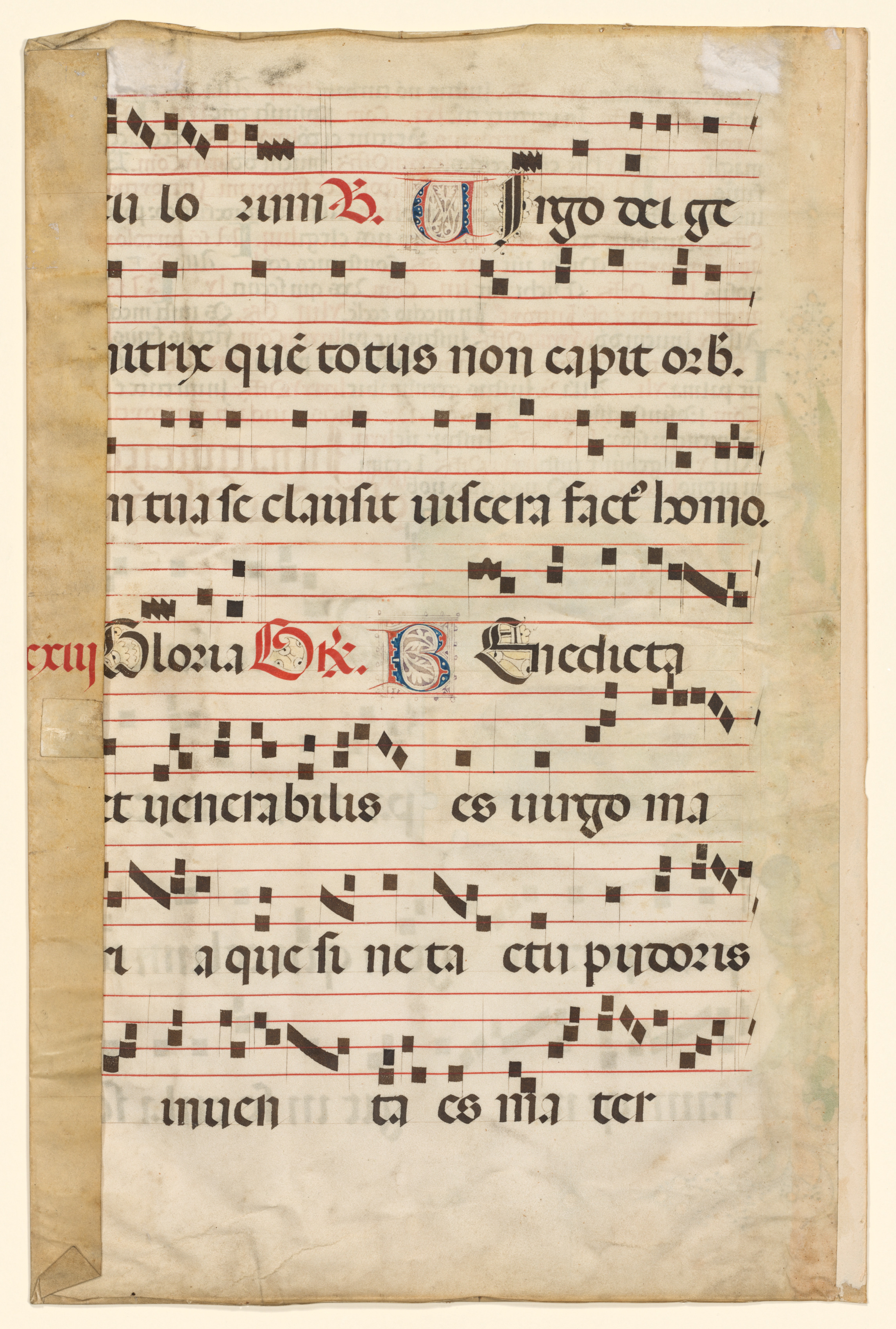 Leaf from a Gradual with Music (verso)