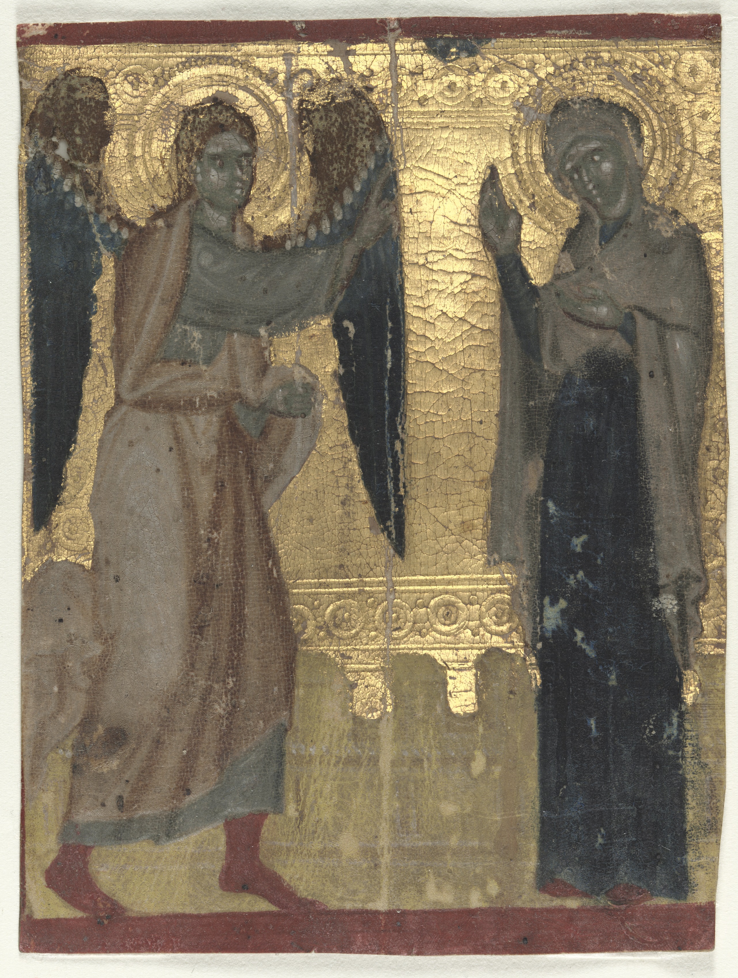 Miniature Excised from a Book of Hours: The Annunciation