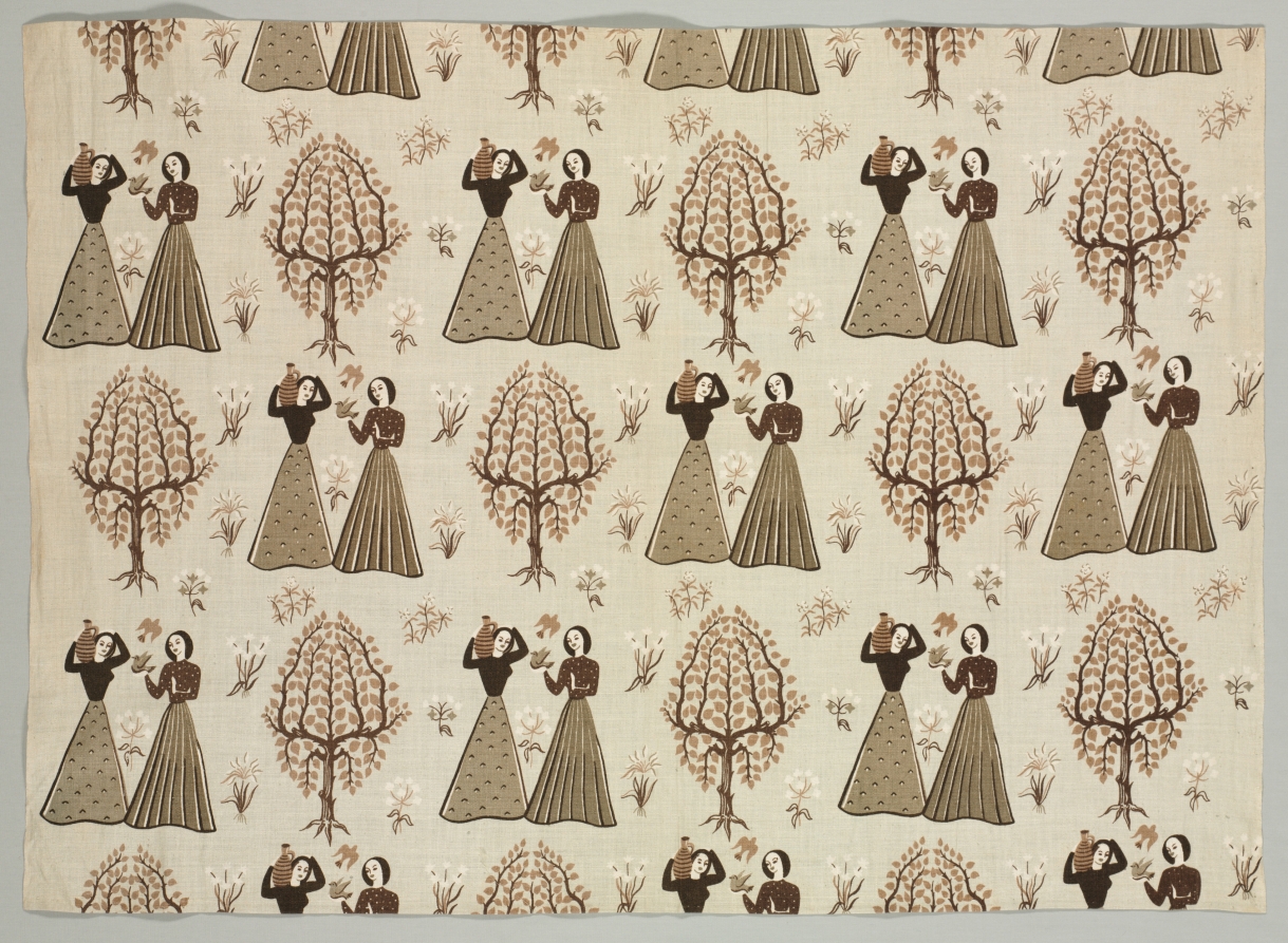 Textile with Two Sisters
