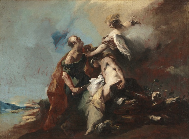 The Sacrifice of Isaac, Tobias and the Angel, The Angels Appearing to Abraham, Abraham Welcoming the Three Angels (painting series)