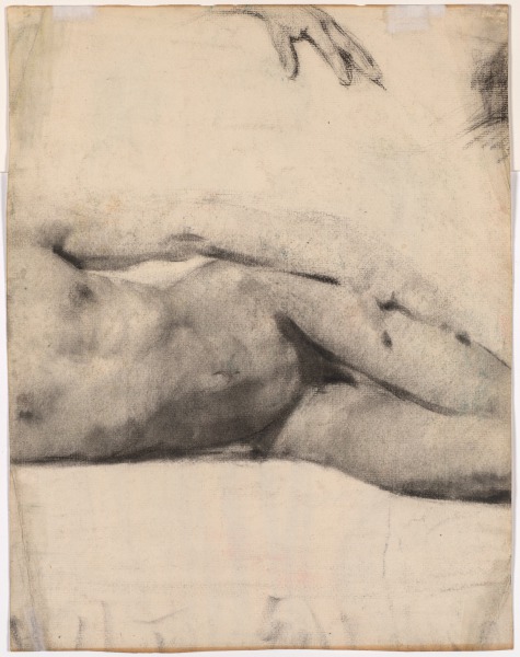 Reclining Male Nude (verso)
