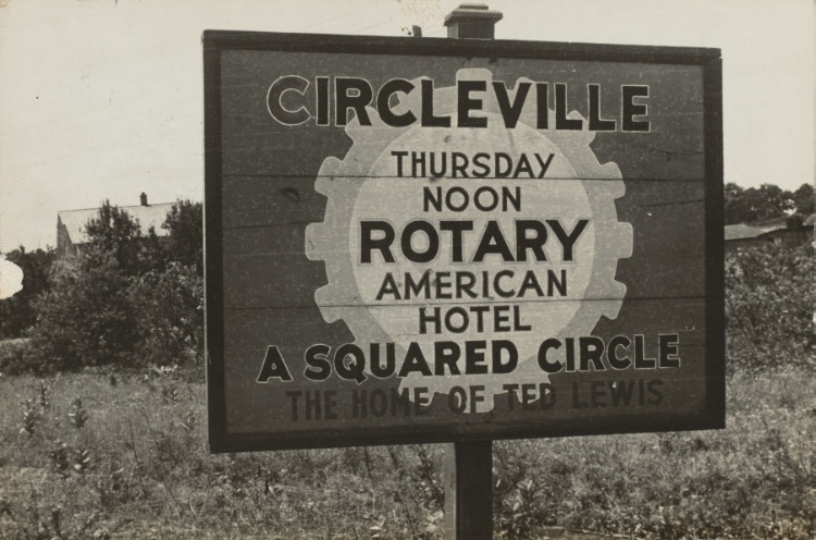 Sign on outskirts of Circleville, Ohio