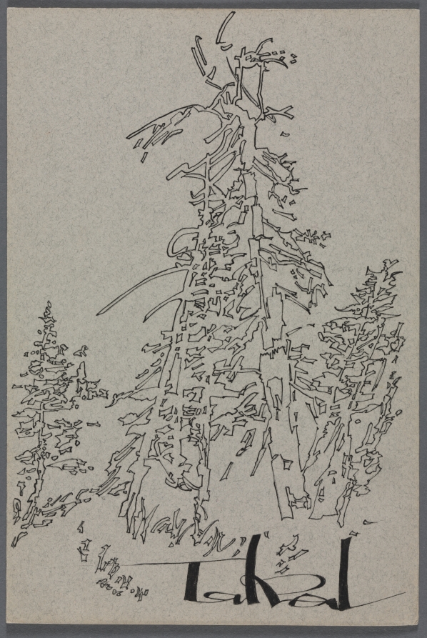 Finished Drawing for Takal Catalogue Cover, Peter Takal, 1958