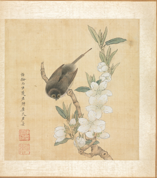 Paintings after Ancient Masters: A Bird and Peach-Blossom Branch