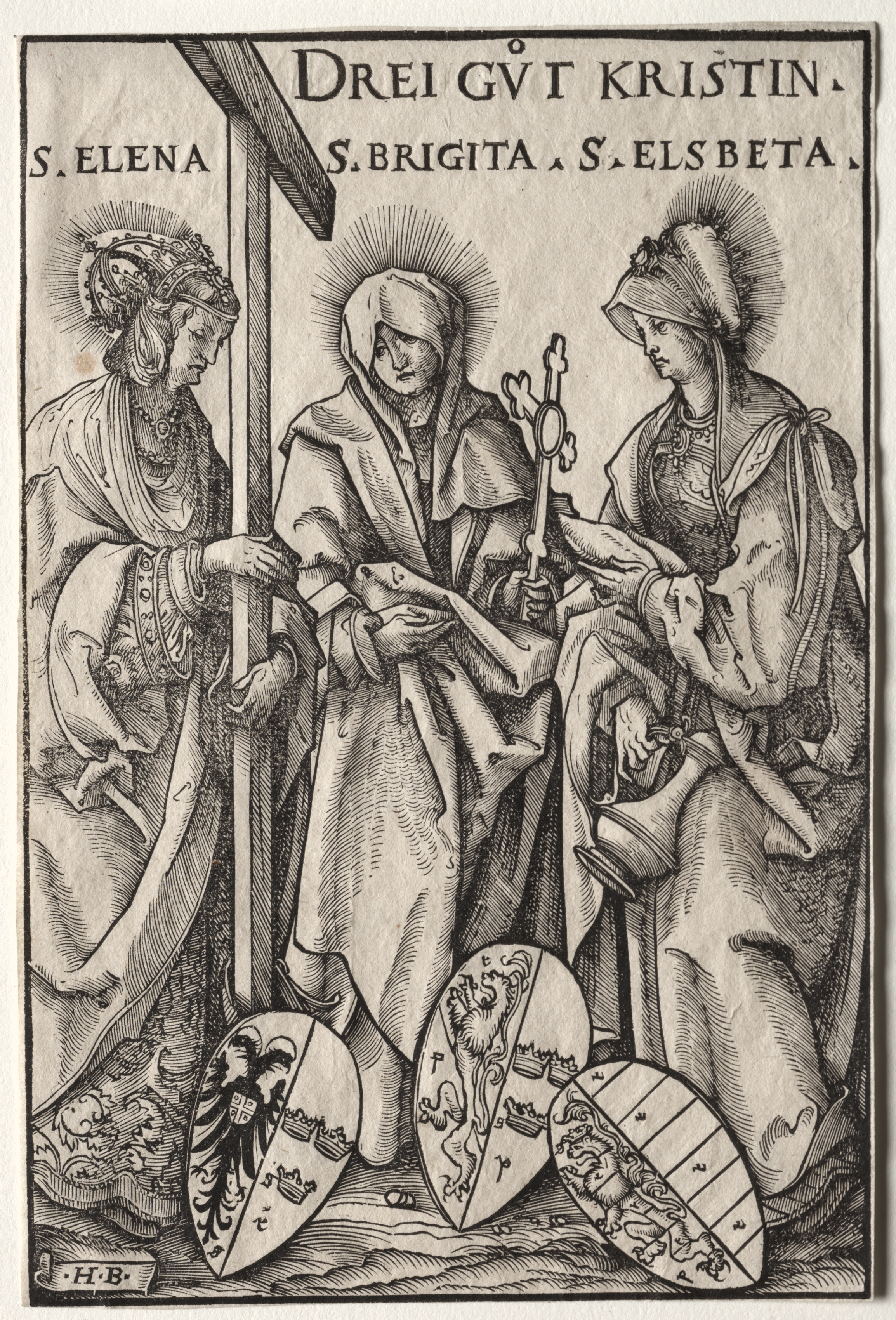 The Three Christian Heroines:  Saints Helen, Bridget and Elizabeth