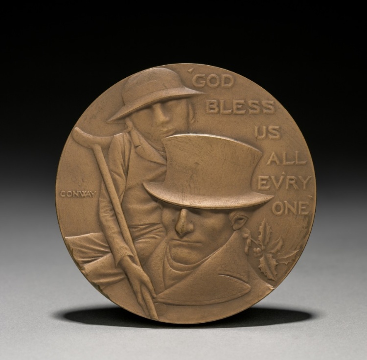 Medal: Charles Dickens (reverse)