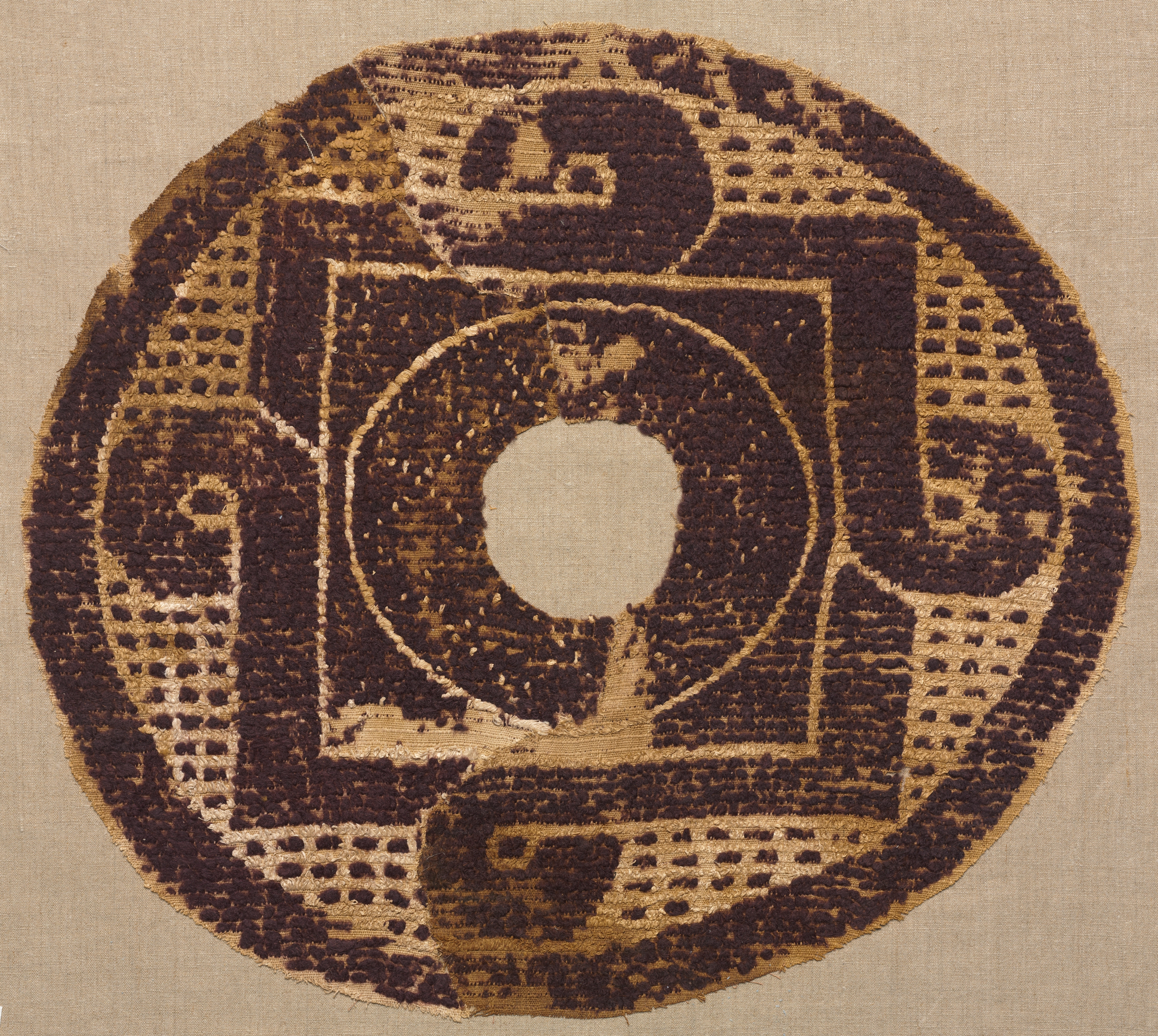 Roundel from a Blanket or Cover