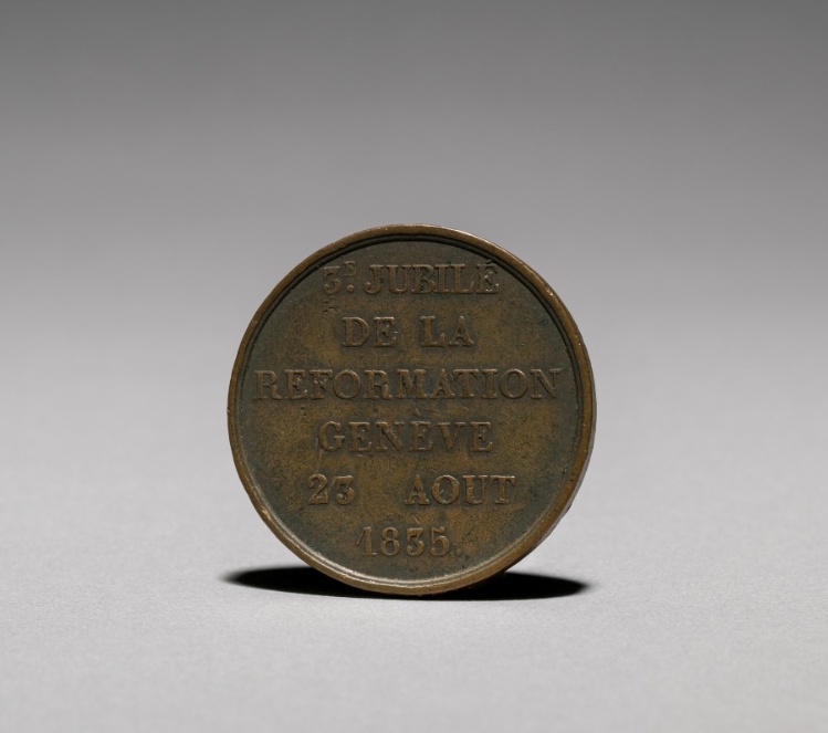 Medal: Commemorating 3c Jubilé de la Reformation Genève 23 Aôut 1835 (reverse)